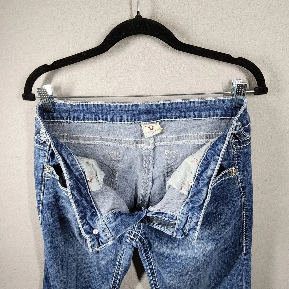 Vintage True Religion Jeans Mens Ricky Big QT Straight Leg Cut Made in‎ USA Y2K